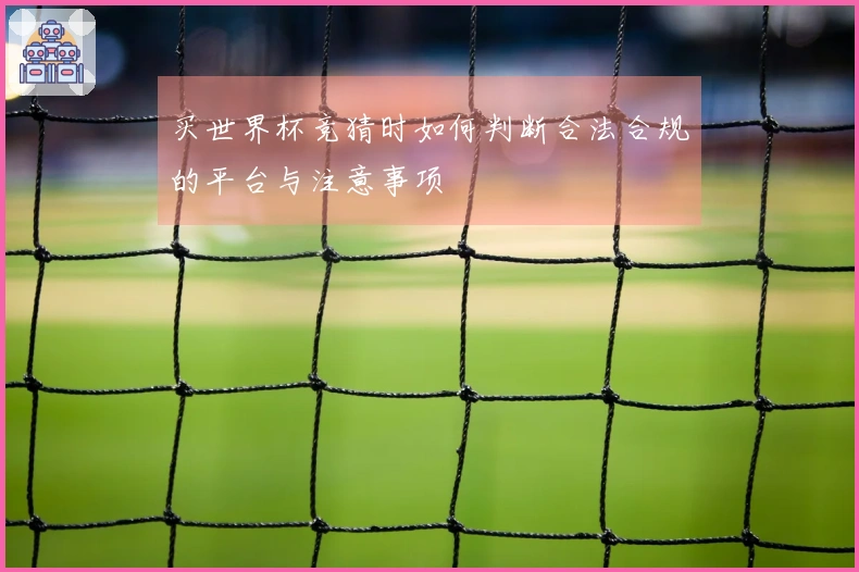 买世界杯竞猜时如何判断合法合规的平台与注意事项