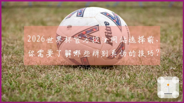 2026世界杯官方投注网站选择前，你需要了解哪些辨别真伪的技巧？